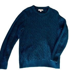 Cable Knit Teal Sweater